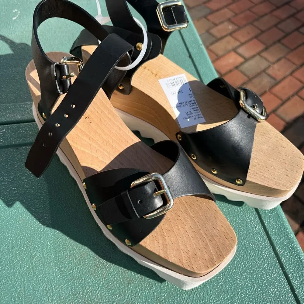 Stella McCartney Elyse Wedge Platform Sandals NWT